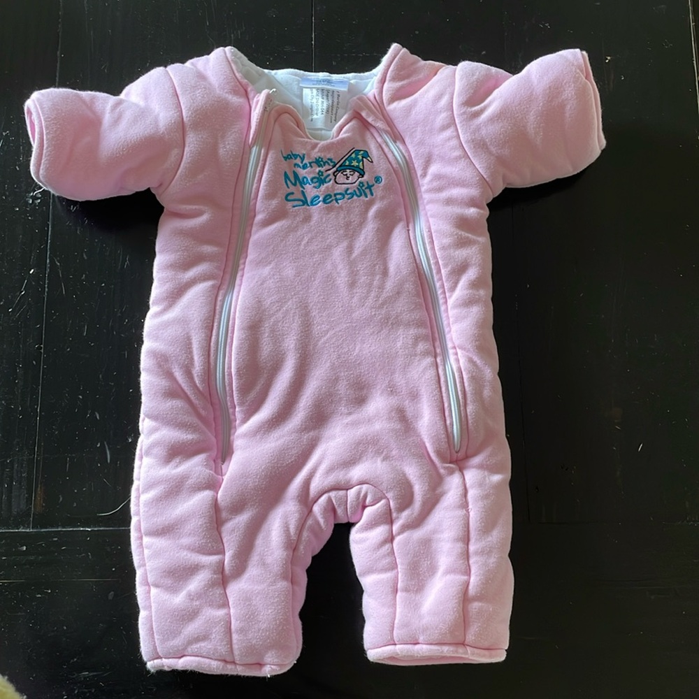 Baby Merlin’s Magic Sleepsuit large pink
